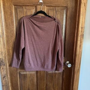 Maurices Off-the-Shoulder Maroon Sweater